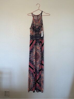 London style collection Sleeveless Printed Maxi Dress size 12 new with tag